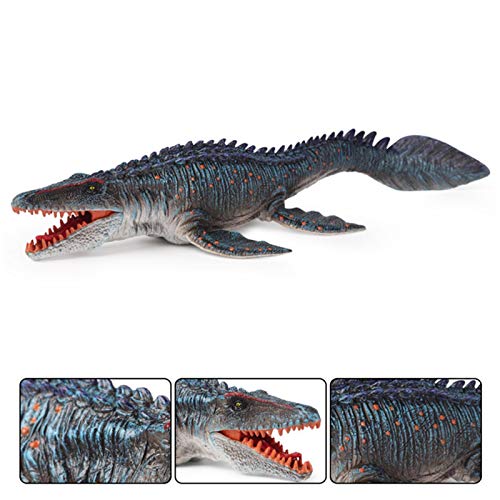 NZ Mosasaurus Juguete, Dinosaur Figurines Toys, Mosasaurio/liopleurodón/Animal Marino, Dinosaurio Realista Pintado A Mano Suave, Regalo Divertido para Niños