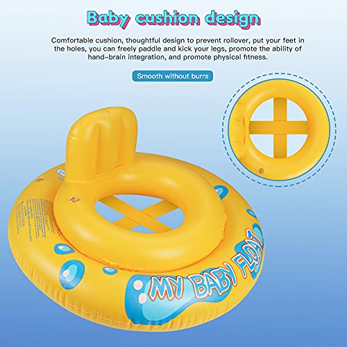 O-Kinee Anillo de Natación Bebe, Flotador Bebe, Anillo de natación Inflable, Anillo de Natación Asient, Anillo Flotador Bebe, Asiento de Natación para Niños de 6 Meses a 36 Meses