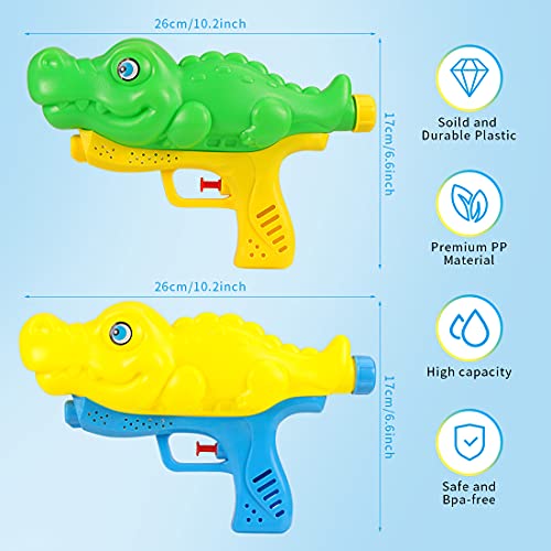 O-Kinee Pistola de Agua, 2 Piezas Water Pistol Gun, Juguetes Piscina Water Gun, Pistola de Agua de Juguete, Piscina Juguetes Niños para Batalla de Agua, Playa, Juego al Aire Libre