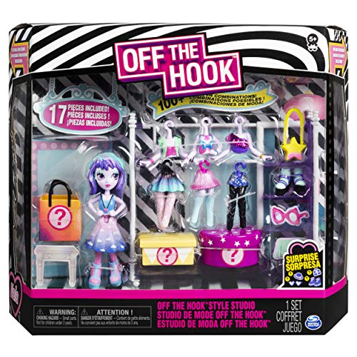 Off the Hook Style Studio, Juego Divertido de Moda con muñeca pequeña de 4 Pulgadas y Moda y Accesorios, para niñas de 5 años en adelante