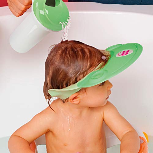 OKBABY Visera De Baño Hippo- Material Libre De Bpa - Protege Los Ojos Y Los Oídos Del Agua - Se Adapta A La Forma De La Cabeza De 45 A 50 Cm - Gorro De Protección Suave Para La Ducha Y El Baño -, Rosa