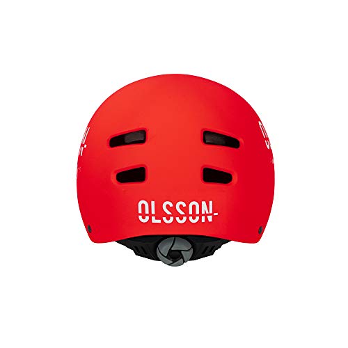 Olsson & Brothers Casco Infantil Rojo Talla S/M para niños