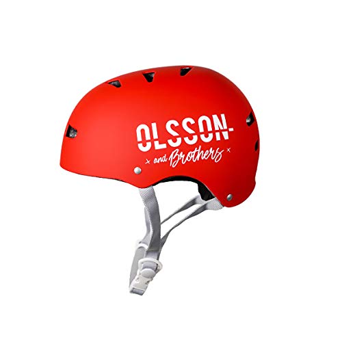 Olsson & Brothers Casco Infantil Rojo Talla S/M para niños