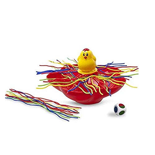 OMKMNOE Juguetes de Juego de Juguetes Spaghetti Dibujar lotes Juguete de Mesa para familias con niños Pasta Pasta Balance Juego para Adultos y niños de 6 años,Rojo