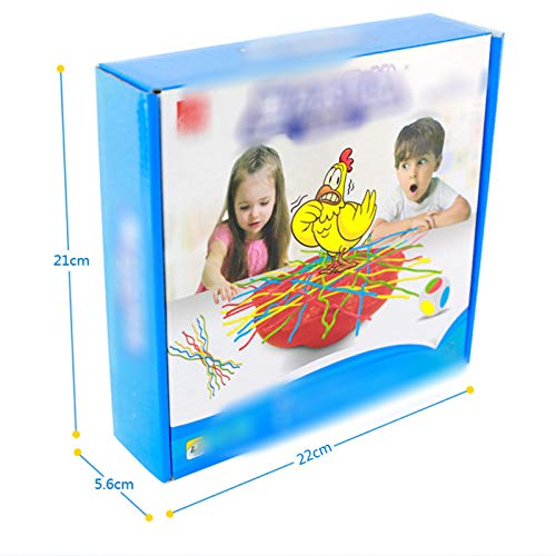 OMKMNOE Juguetes de Juego de Juguetes Spaghetti Dibujar lotes Juguete de Mesa para familias con niños Pasta Pasta Balance Juego para Adultos y niños de 6 años,Rojo