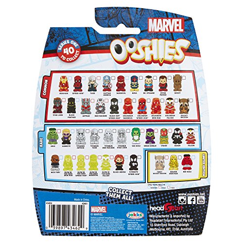 Ooshies Marvel Pencil Toppers 4 Pack Ironman, Star Señor, Buffón Verde y Un misterio Figuras (enviadas desde el Reino Unido)