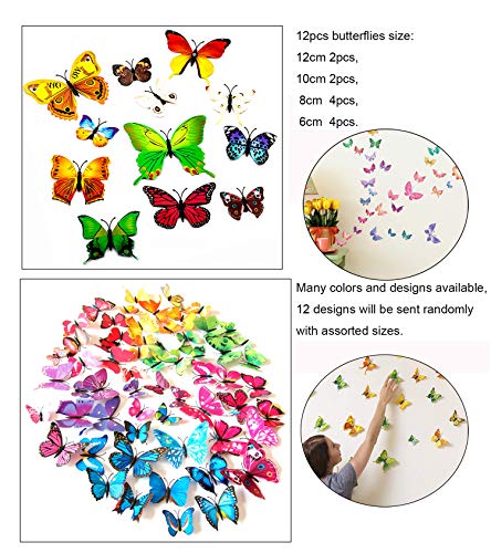 OOTSR 39pcs Insectos e Insectos de plástico para niños, Figuras de Insectos Juguetes con Pegatina de Pared Colorida Mariposa para educación/Juguetes de Halloween/Fiestas temáticas/Regalos cumpleaños