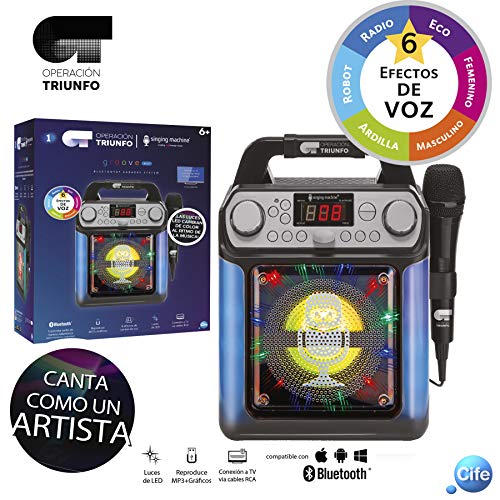 OPERACION TRIUNFO Karaoke, Negro con Luces led (41656)