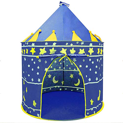 Opret Tienda para Niños Pop Up Carpa Plegable para Niñas Carpa Auzl con Bolsa de Transporte y Luz de Cadena para Interiores y Exteriores