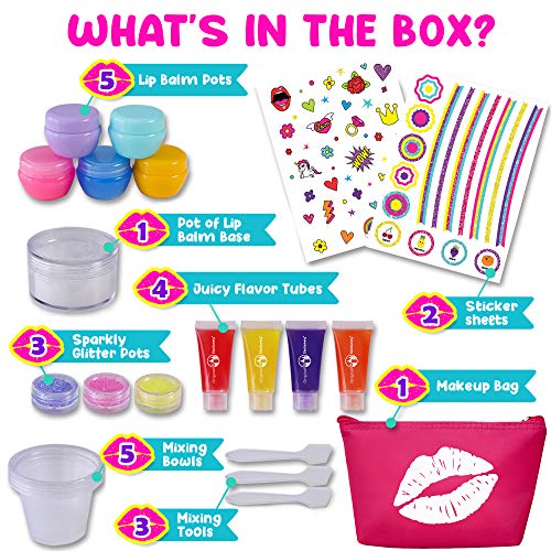 Original Stationery Regalos para Niñas - Kit Haz Tu Propio Bálsamo Labial - Divertido Brillo De Labios para Niñas - Kit Pintalabios Niña DIY Niñas