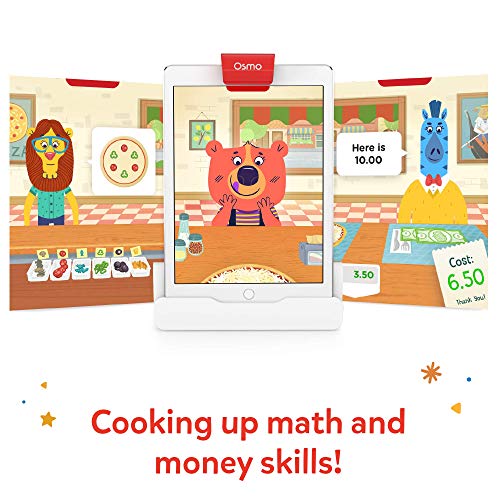 Osmo Pizza Co. Starter Kit-Edad 5-12-Habilidades de comunicación y matemáticas iPad Base Incluido, a Partir de 5 a 10 años, Color sí, (901-00043)