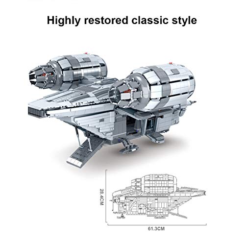 OSoMax Gran mandaloriano Razor Crest nave espacial compatible con Lego Star Wars nave espacial UCS – 4453 piezas