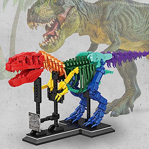 OSoMax T.REX Dinosaur Fossil - Juego de construcción de dinosaur para niños, compatible con Lego Jurassic World Dinosaurs, 1572 unidades