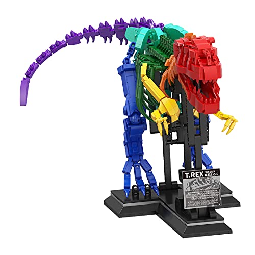 OSoMax T.REX Dinosaur Fossil - Juego de construcción de dinosaur para niños, compatible con Lego Jurassic World Dinosaurs, 1572 unidades