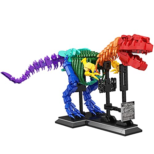 OSoMax T.REX Dinosaur Fossil - Juego de construcción de dinosaur para niños, compatible con Lego Jurassic World Dinosaurs, 1572 unidades