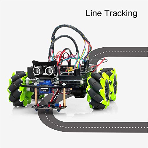 OSOYOO Mecanum Wheels Robot Car Kit for Arduino Mega2560|Omni Wheels Robotic | Stem Remote Controlled Educational | Mechanical DIY Coding for Kids Teens Adults