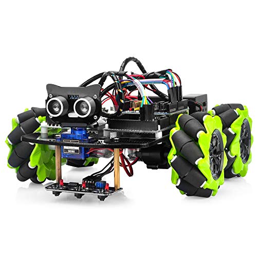 OSOYOO Mecanum Wheels Robot Car Kit for Arduino Mega2560|Omni Wheels Robotic | Stem Remote Controlled Educational | Mechanical DIY Coding for Kids Teens Adults