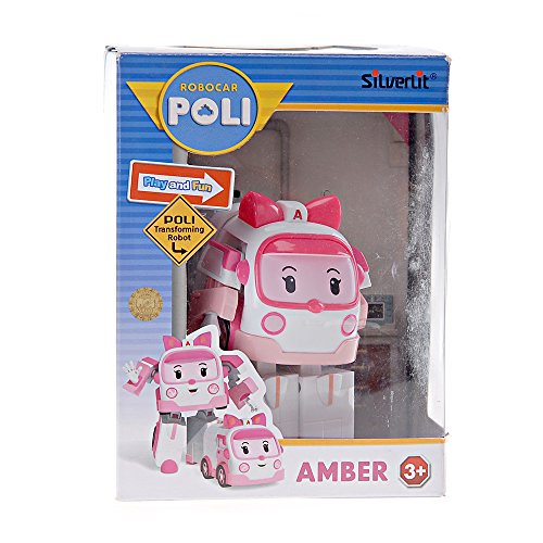 Ouaps 83172 Robocar Poli, color amber robot transformable (toy partner