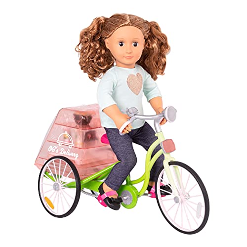 Our Generation- Bicicleta Entrega a Domicilio para muñeca, Color (Battat BD37963Z)