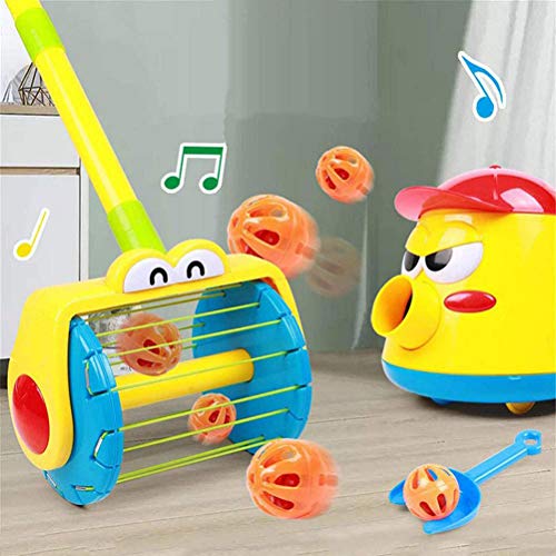 Ourine Electric Push Walker & Whirl Scoop A Ball Launcher Walker Set, Baby Toddler Stroller Toy Puzzle Fun Launcher Toy para niños