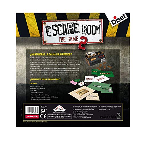 Outletdelocio. Juego de Mesa Escape Room V2 Original. Edicion Española. +16 años