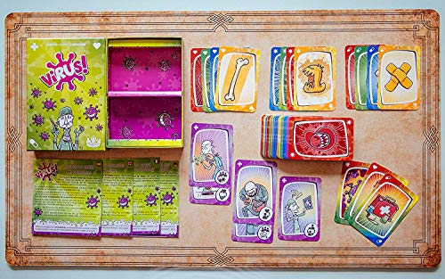 Outletdelocio Pack Juego de Cartas Virus + Virus 2 + 120 Fundas. Edicion Española. +8 años