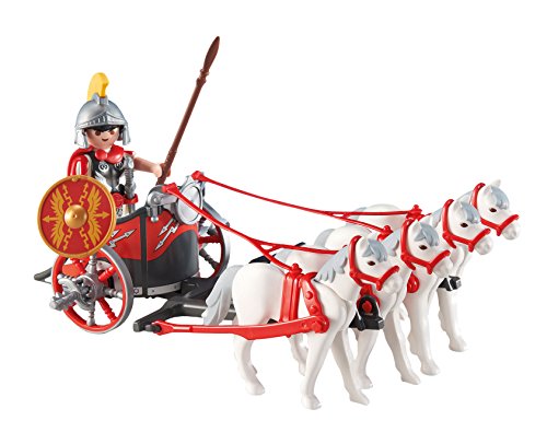 Outletdelocio. Playmobil 6496-1. Cuadriga Romana con Guerrero Romano