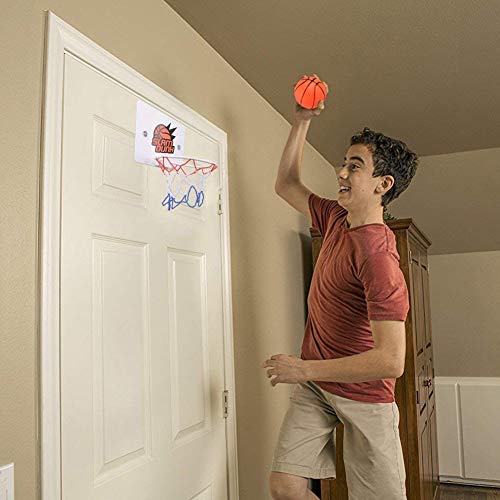 Outtybrave Mini Juego de Baloncesto con Tablero Dentro de Mini Aro de Baloncesto en la Sala de Oficina Habitación Jardín Aro Baloncesto para Niños