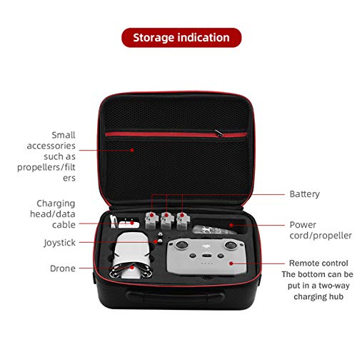 O'woda Mini 2 Estuche de Transporte, Funda de Almacenamiento para Cuerpo de Dron y de Control Remoto, Portátil Bolsa de Protección de Viaje Carrying Case para dji Mavic Mini 2 Accesorio