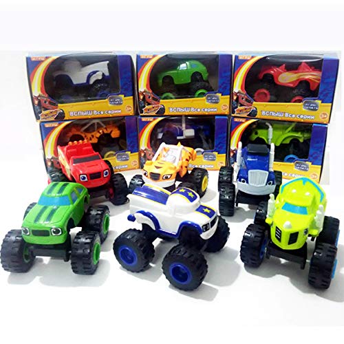 OYJD Monster Machines - Set de 6 ejes para vehículos Racer Cars Toy