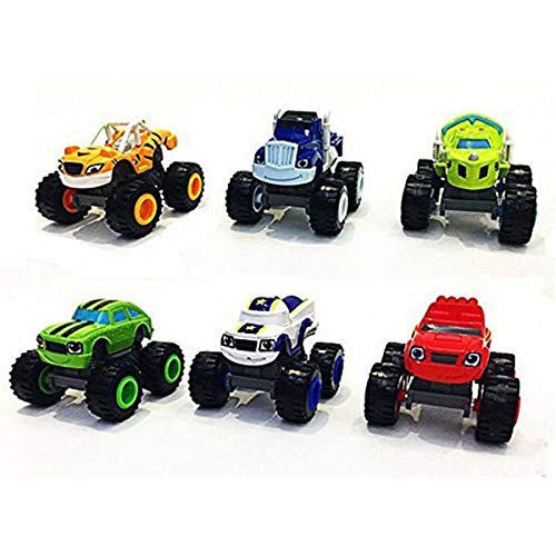 OYJD Monster Machines - Set de 6 ejes para vehículos Racer Cars Toy