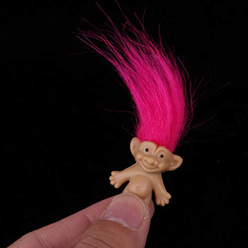 P Prettyia Modelo Muñecas Troll Lucky con Pelo Postizo Juguete Pretender para Niños - 5 pcs - #2