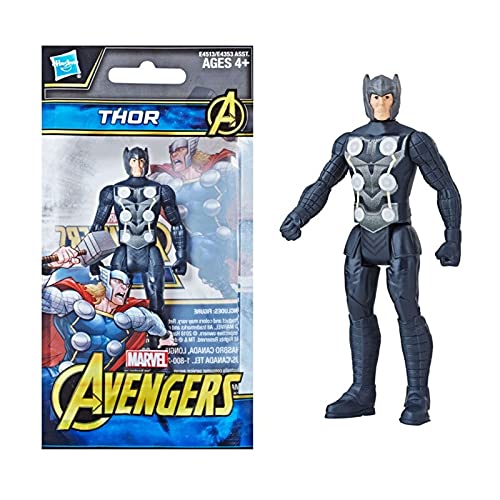 Pack 4 Hasbro Marvel Avengers Serie 9,5 cm Thor Hulk Capitán América Iron Man de Juguete Figura de acción