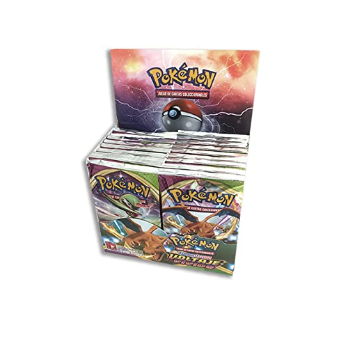 Pack Cartas Pokemon Español Coleccionables Edición Voltaje Vivido Tarjetas Extraoficiales Cartas de Batalla Basic Fase Entrenador Vmax Energía Especial Espada y Escudo (Pack 36 Sobres)