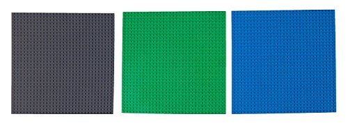 Pack de 6 Bases para Construir - Compatible con Todas Las Grandes Marcas - 25,4 x 25,4 cm - Verde, Azul