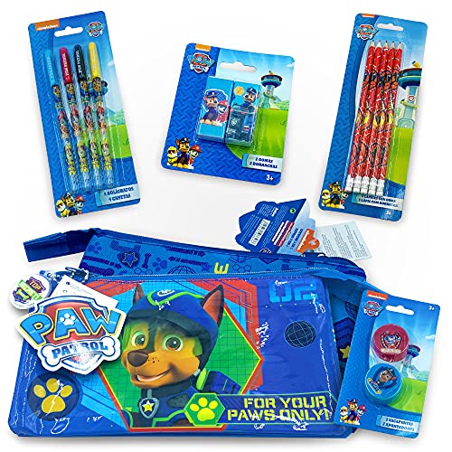 Pack de Material Escolar Patrulla Canina | 5 en 1 | Material Escolar Vuelta al Cole