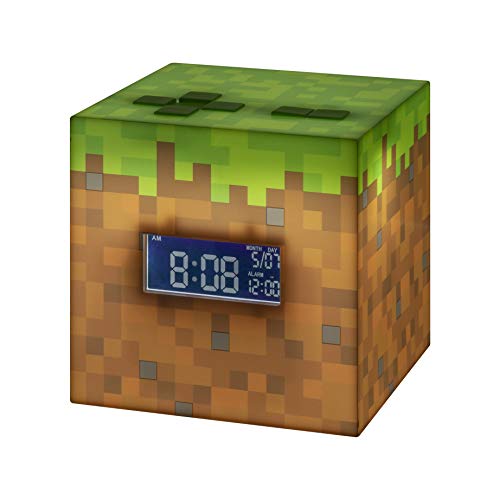 Paladone PP6733MCF Minecraft - Reloj Despertador, Multicolor, Talla única