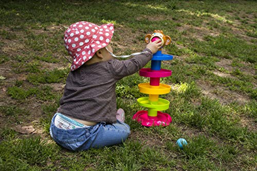 PALESTRAKI Circuito de Bolas Infantil para niños pequeños y bebés, Juguete Educativo de Aprendizaje con Sonido para niños de 1, 2, 3 años de Edad. Juego Divertido para niños