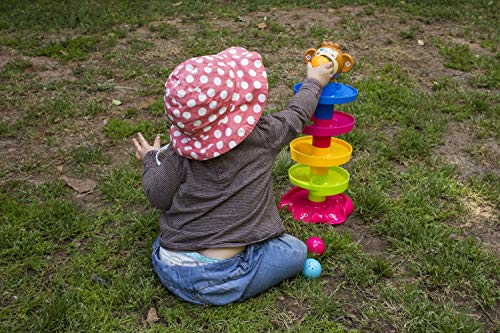 PALESTRAKI Circuito de Bolas Infantil para niños pequeños y bebés, Juguete Educativo de Aprendizaje con Sonido para niños de 1, 2, 3 años de Edad. Juego Divertido para niños