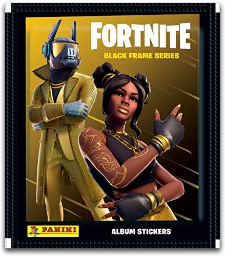 Panini Fortnite - Black Frame Series- Album Stickers - Display mit 36 Tüten - Sammelbilder