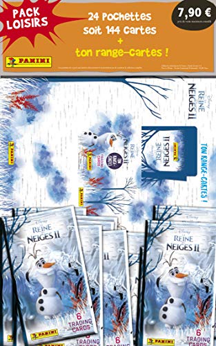 Panini France SA- Disney LA Reine Des Neiges II-1 Porte-Cartes + 24 pochettes Lote de 1 portatarjetas Fundas para Tarjetas 2021 (003804PACKLF)