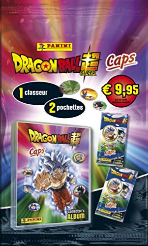 Panini France SA- Pack pour démarrer ta Collection Avec 1 classeur + 2 pochettes soit 12 Caps et 2 slammers Dragon Ball Super iniciar tu colección (004106SPCFGD)