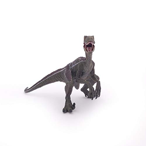 Papo- Figura Dinosaurio Velociraptor 7X9,8X9,5CM, Multicolor, 17 cm Lang (55023)