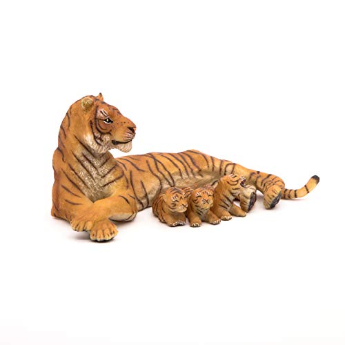 Papo- Figura Tigre Hembra acostada 11,6X12,5X5,8CM, Multicolor (2050156)