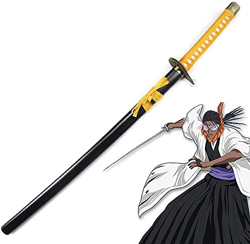 Para Bleach para Tousen Kaname, Espada de Bambú Samurái Hecha a Mano, Katana Japonesa, FanáTicos Del Anime, Cosplay De Anime, Exquisita Madera, Coleccionables, 100cm