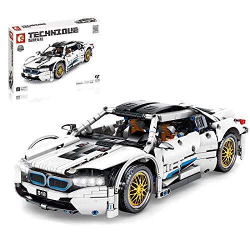 PARIO 1270 piezas 1:14 Técnica Coche Deportivo Modelo Custom Kit MOC Auto bloques de construcción para BMW Auto Compatible con Lego Technic