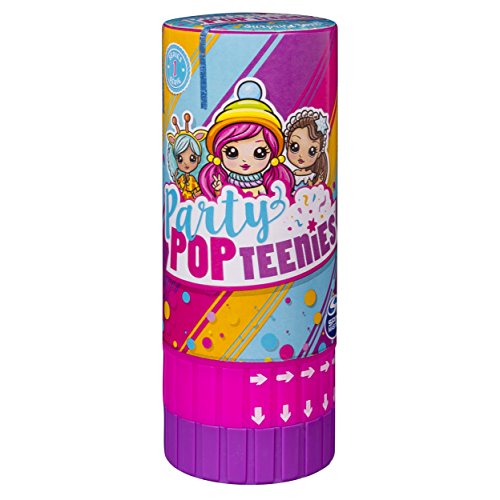 Party Popteenies Sorpresa Popper con Confeti, Mini muñeca Coleccionable y Accesorios para Edades de 4 años en adelante (los Estilos Pueden Variar)