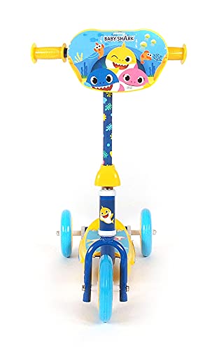 Patinete Infantil Baby Shark - 3 Ruedas - para niños de 2 a 6 años