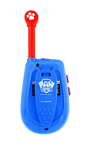 Patrulla Canina Paw Patrol Chase - Walkie-Talkies Digitales - Rango transmisión hasta 2 kms, Morse Luminoso, Pinza para Colgar del cinturón, batería, Azul/Roja, TW25PA