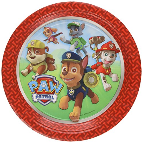 Patrulla Canina Platos, 8 unidades, 18 cm (Amscan 999133)